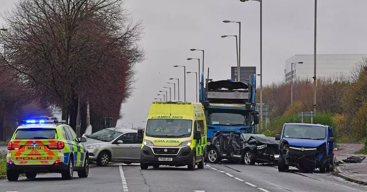 Lorry smashes into learner driver in dramatic dashcam footage