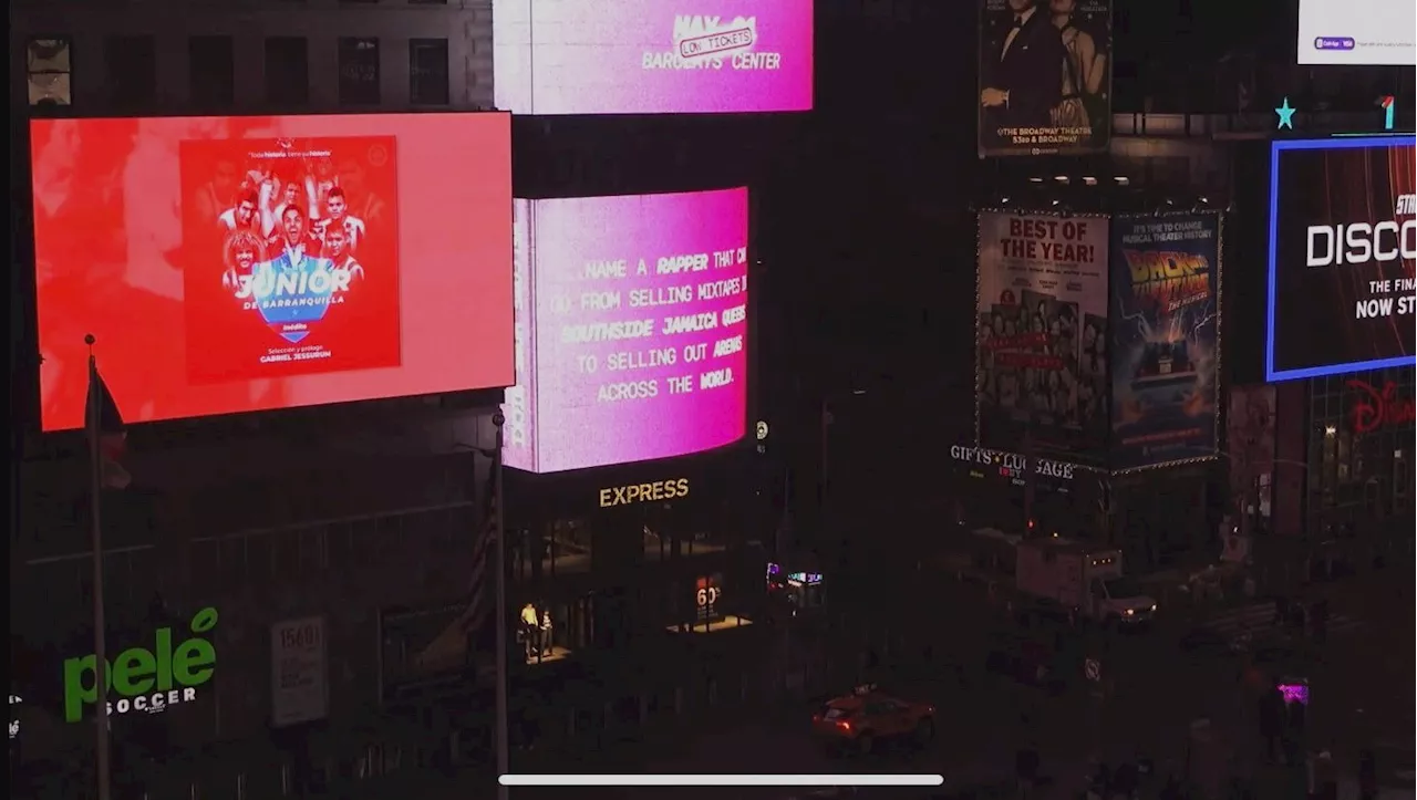 La historia inédita de Junior engalana las pantallas del Times Square, en NY