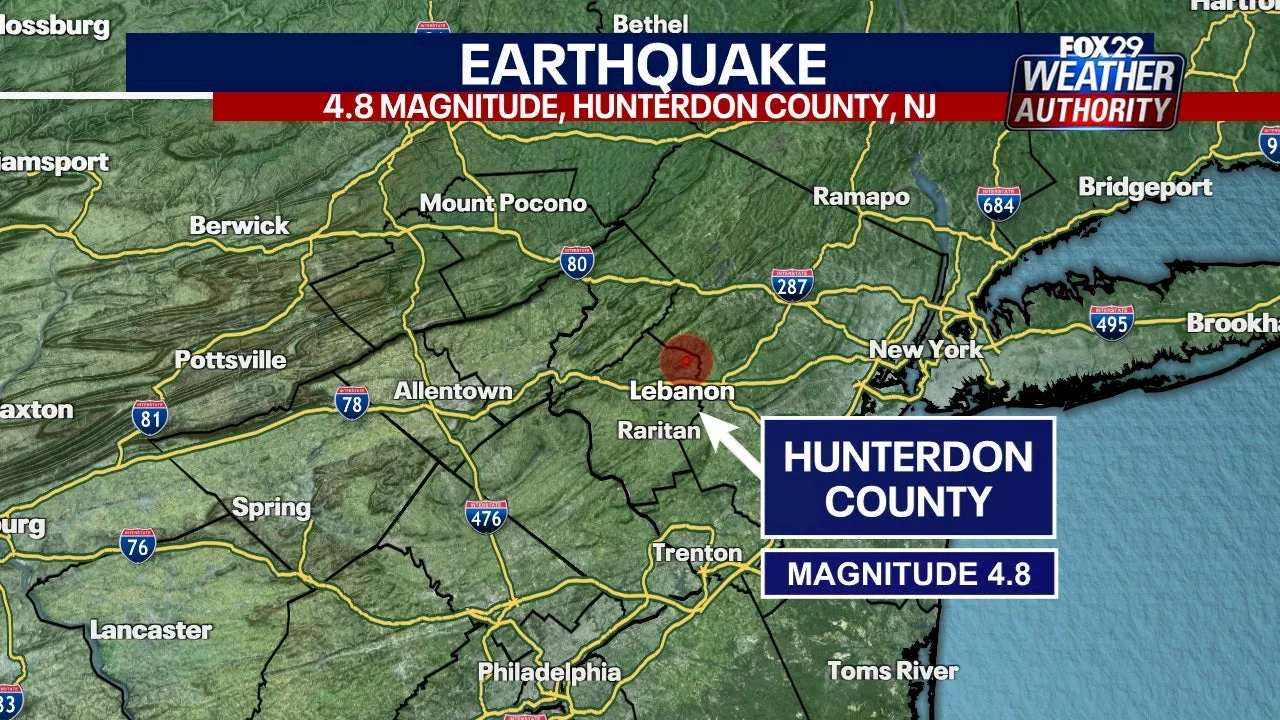 New Jersey Earthquake: 4.8 magnitude quake rattles from Philadelphia to NYC