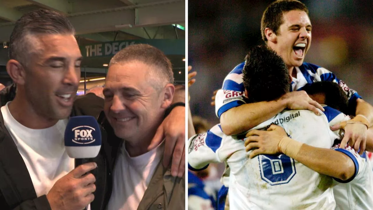 ‘Love the club’: Sherwin’s touching interview with halves partner Anasta amid 2004 GF reunion