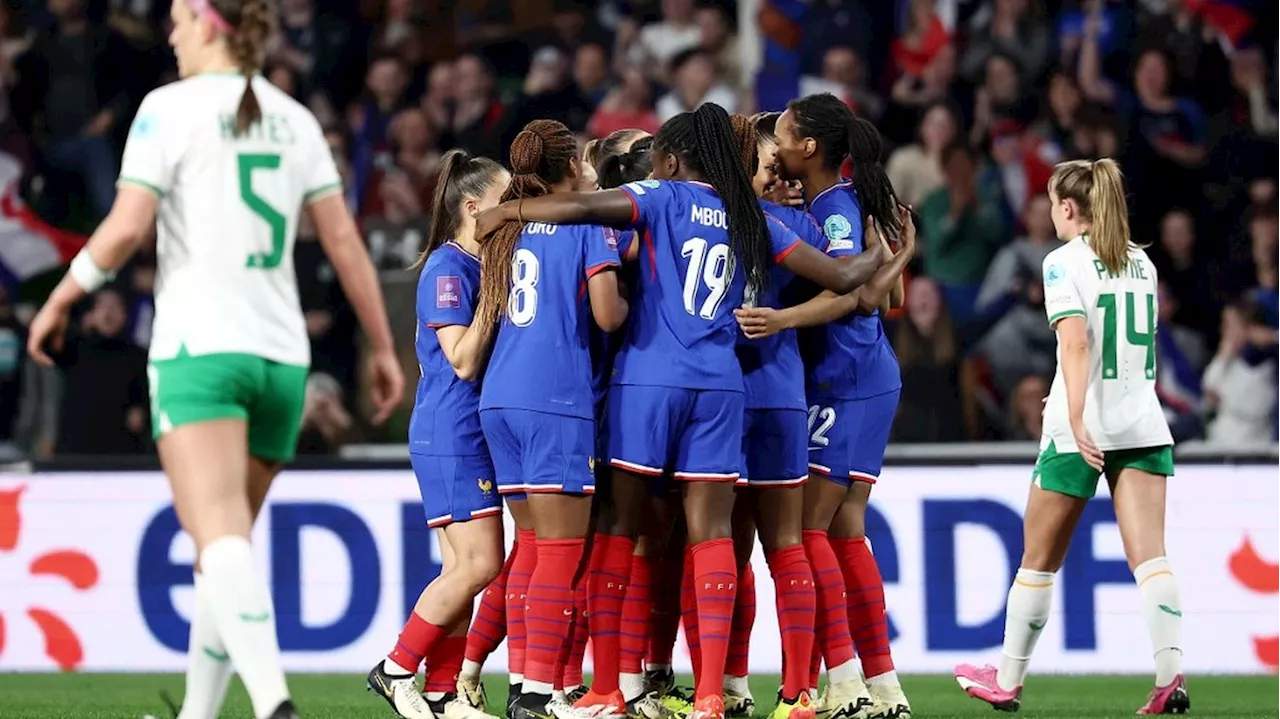 Qualifications Euro 2025 : les Bleues retrouvent le sourire avec une victoire maîtrisée face à l'Irlande pour