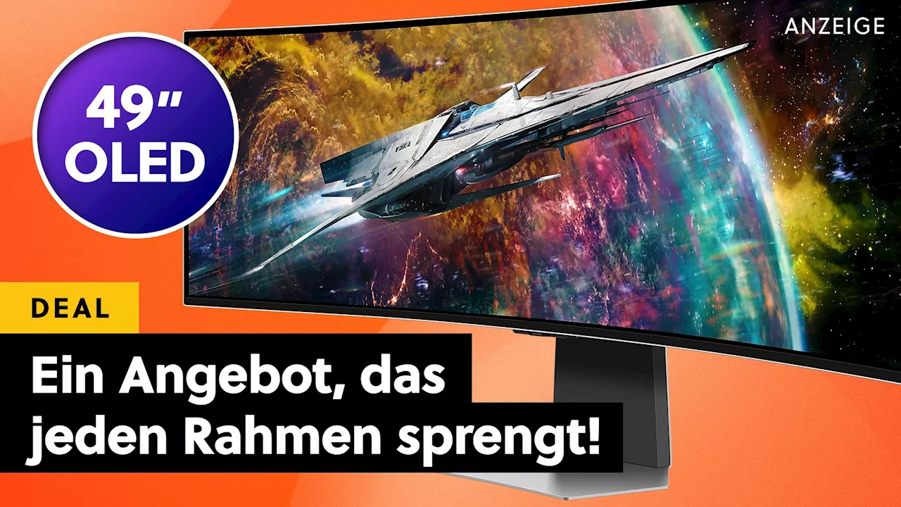 Riesiger QD-OLED Flaggschiff-Monitor mit WQHD, 240Hz und HDR deutlich günstiger – und Samsung schenkt noch 399€ dazu!