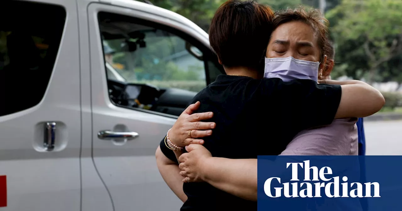 Relatives Reunite After Earthquake in Hualien