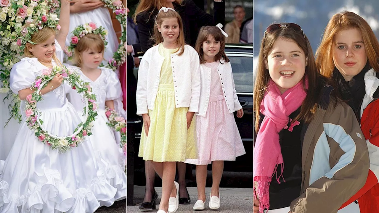 Princess Beatrice and Princess Eugenie's adorable must-see childhood photos