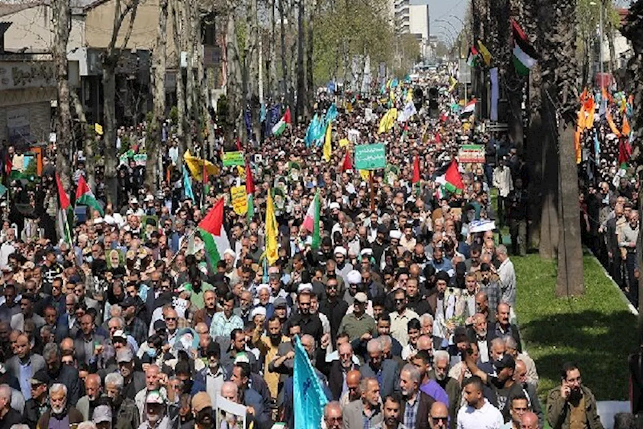 راهپیمایی روز جهانی قدس در گیلان؛ جلوه همدلی با مردم مظلوم فلسطین+ویدئو