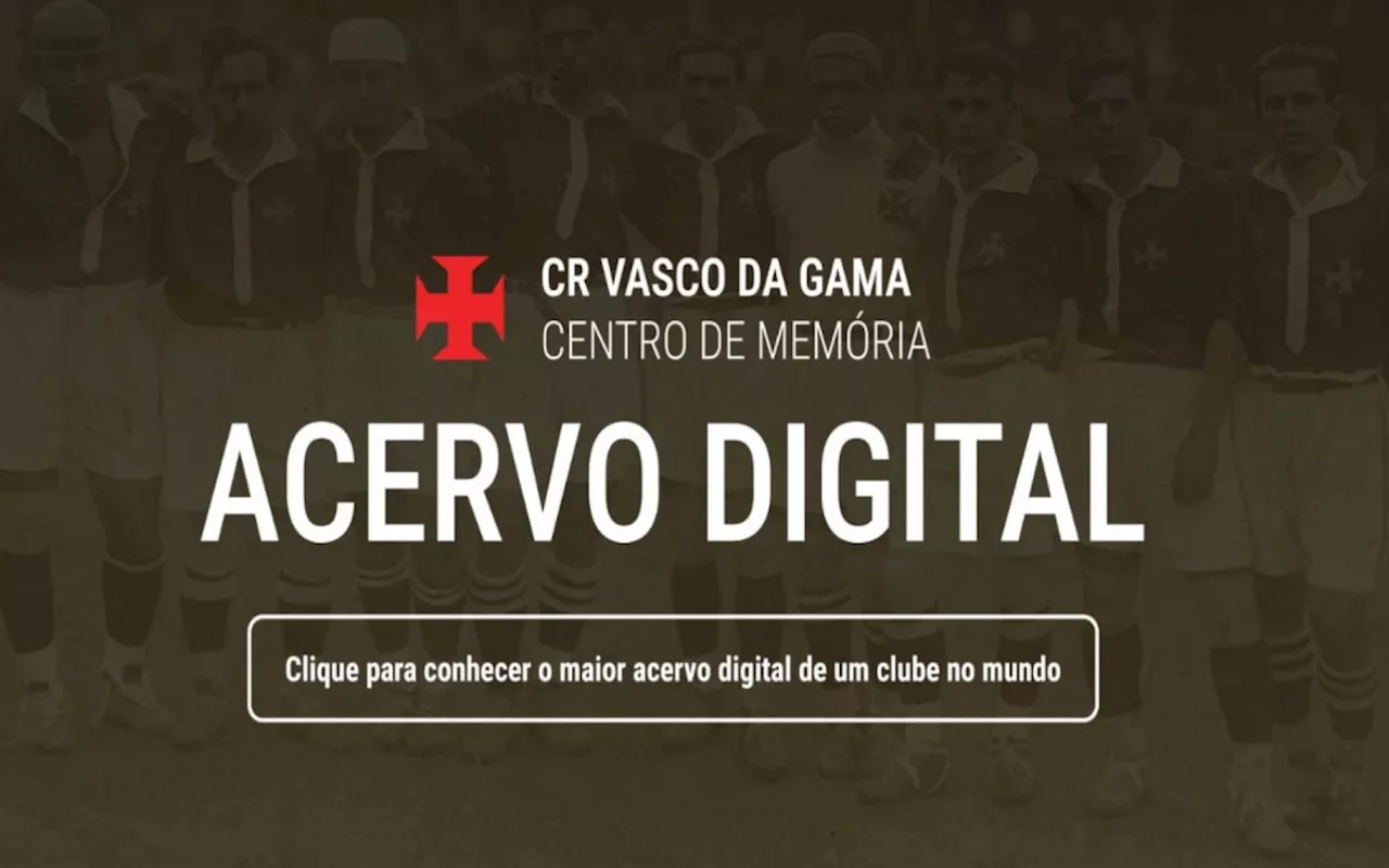 Vasco lança site com acervo histórico digital e gratuito