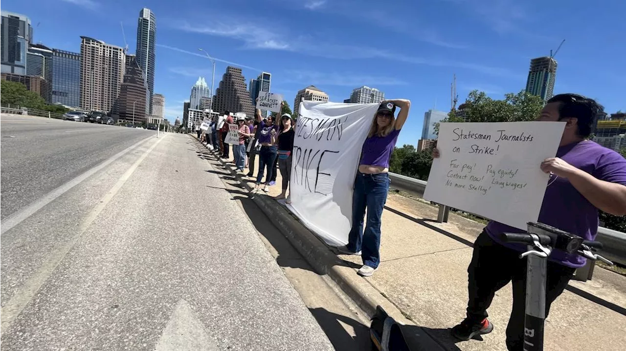 Austin American-Statesman employees go on strike against 'unfair labor practices and bad-faith bargaining'