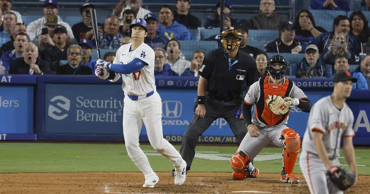 Shohei Ohtani's first Dodgers home run lands in fan controversy