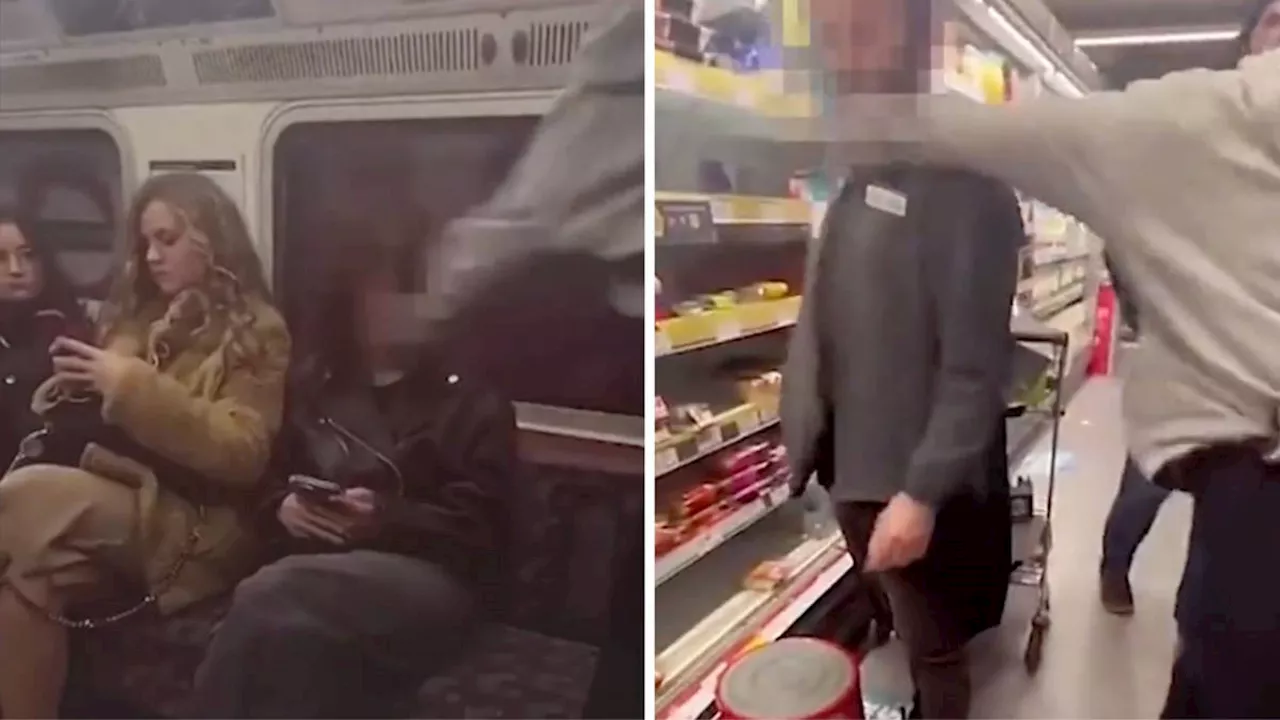 Shock moment police arrest woman after thug branded 'Miss Mizzy' films herself punching strangers in London