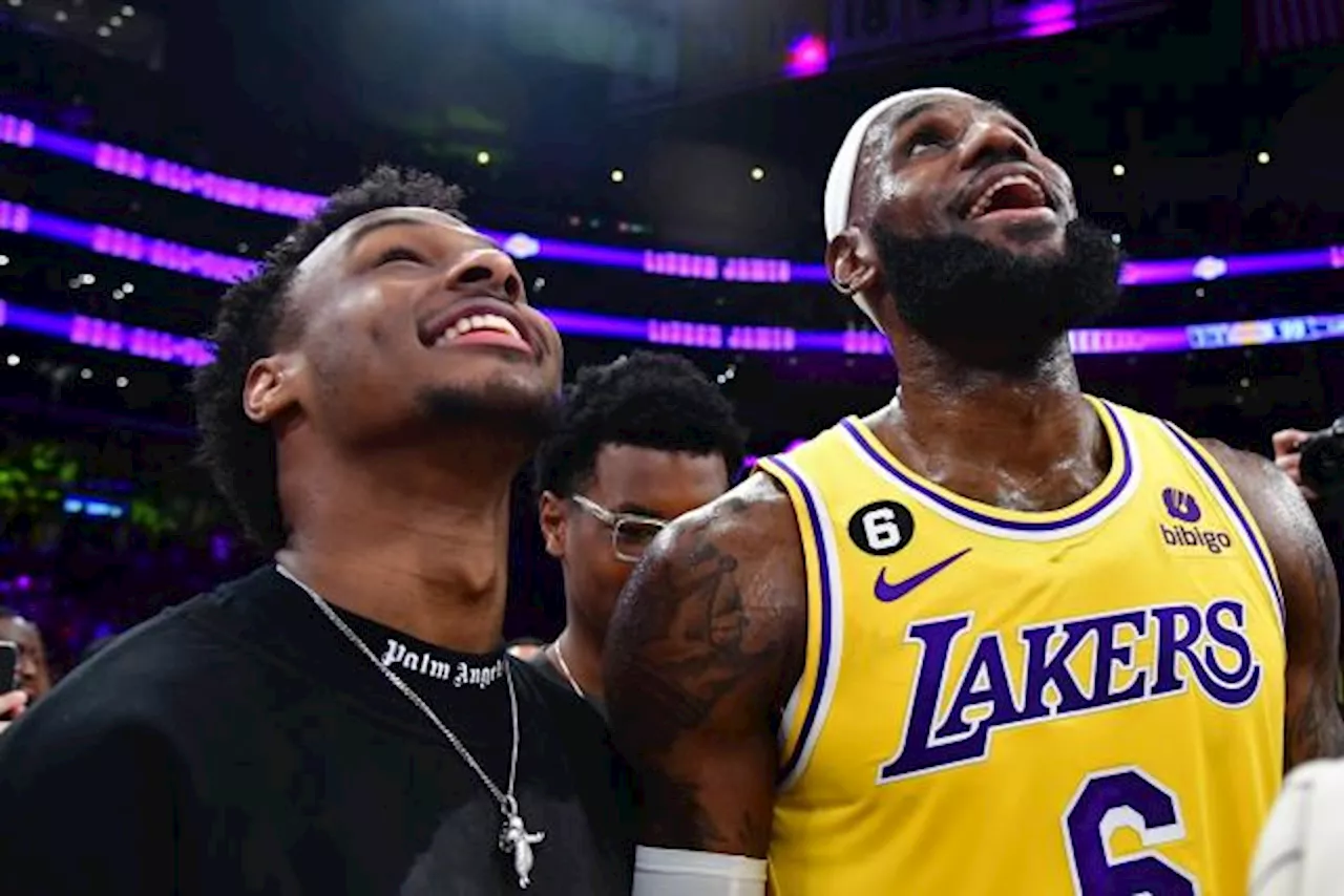 Bronny James, fils de LeBron, se présente à la draft NBA 2024