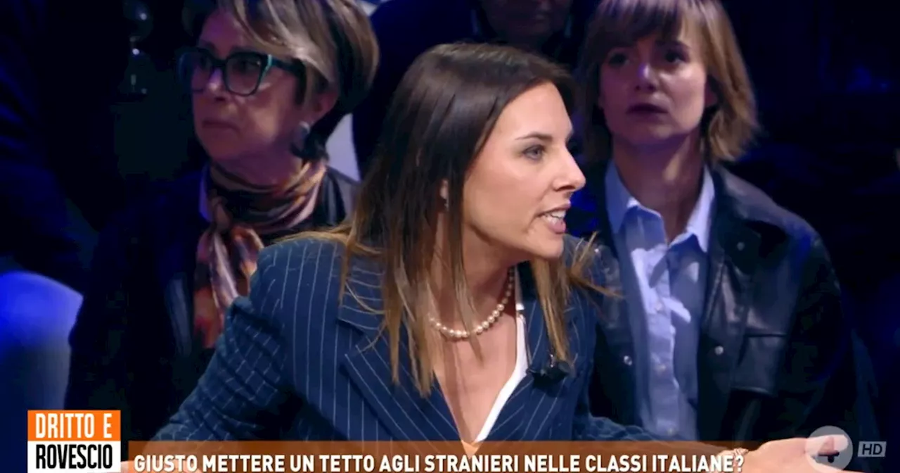 Dritto e Rovescio, la Tovaglieri azzera la sinistra: &#034;Perché non direttamente l&#039;arabo?&#034;