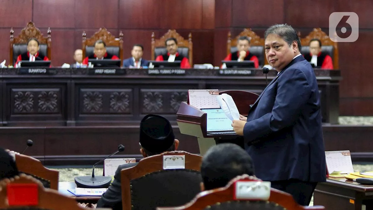 4 Hal yang Disampaikan Menko Perekonomian Airlangga Hartarto saat Sidang Sengketa Pilpres 2024 di MK