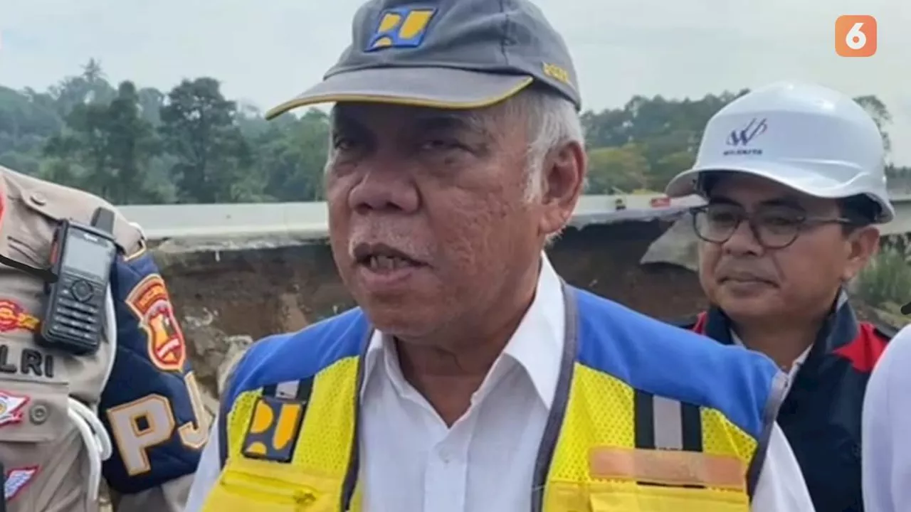 Tinjau Longsor Tol Bocimi, Menteri PUPR: Uji Satu Jalur untuk Mudik Lebaran