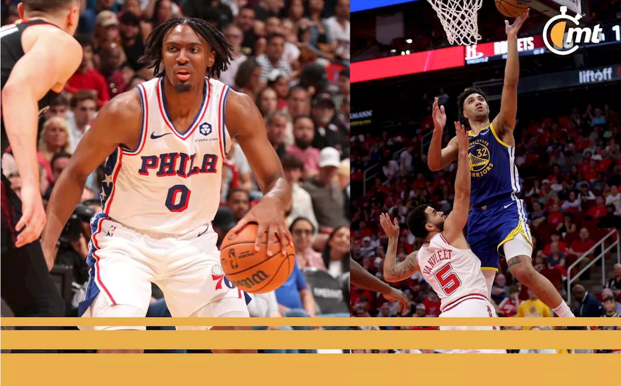 Sixers y Warriors firman triunfos claves de cara a los Playoffs de la NBA