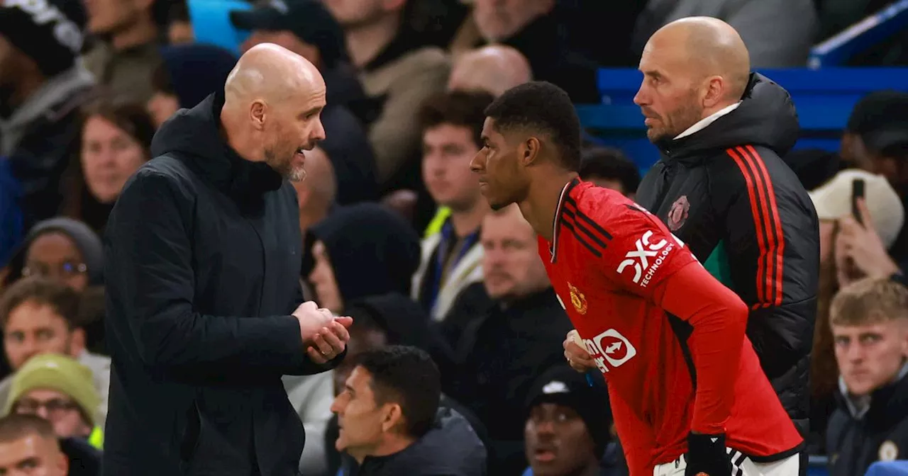 Man United manager Ten Hag sends message to Rashford after Gary Neville comments