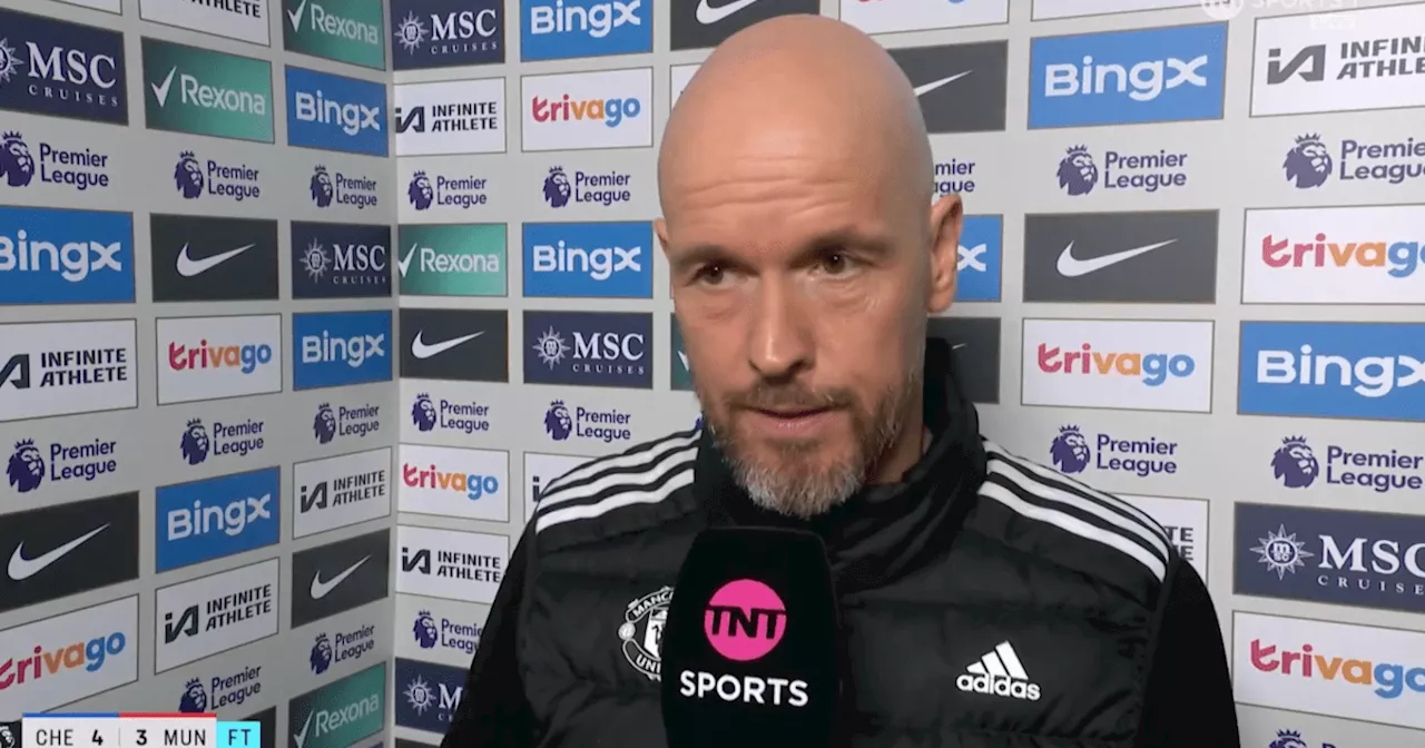 Erik ten Hag snaps at reporter over 'ridiculous' Man Utd stat after Chelsea loss