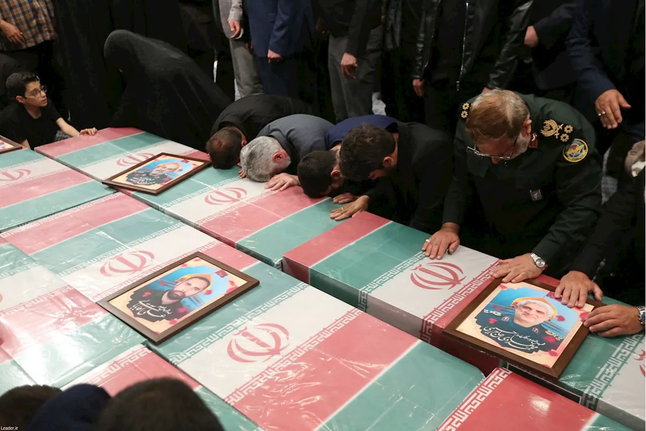 Iran pays homage to seven Guard skilled in Syria strike blamed on Israel