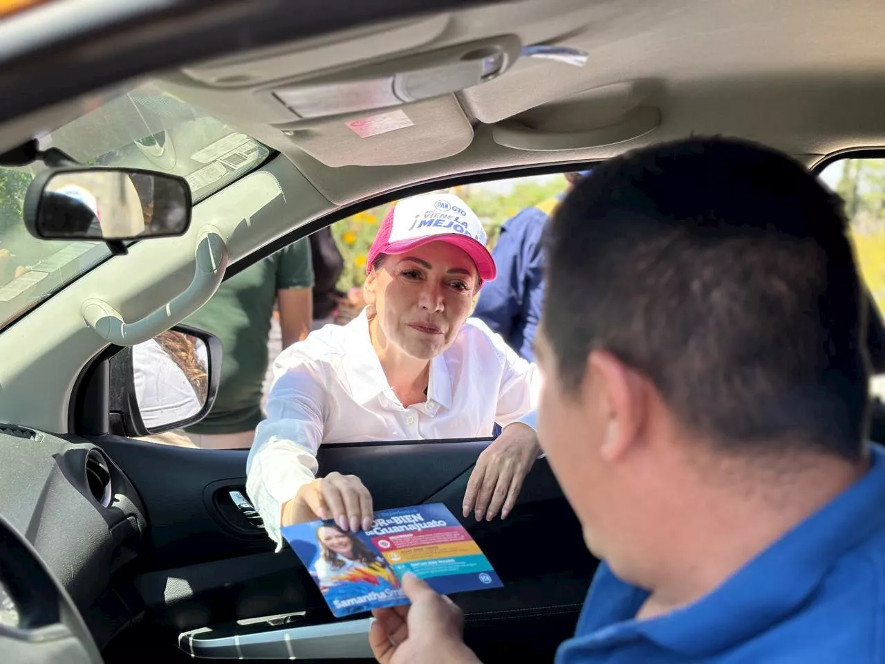 Samantha Smith se compromete a mejorar movilidad en Guanajuato capital