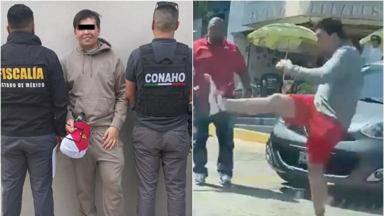 Fofo Márquez sonríe al ser detenido por golpear a una mujer en Naucalpan (Videos)