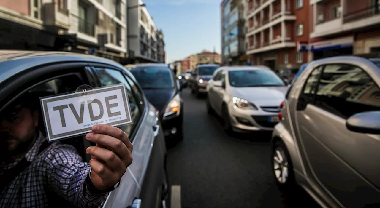 Motoristas de TVDE em protesto exigem compensações e aumento de rendimentos