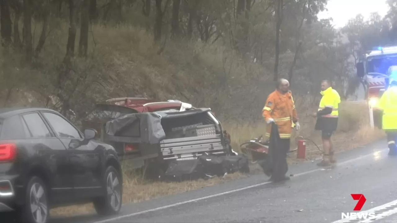 Woman killed and two girls among six injured after horror two-car crash