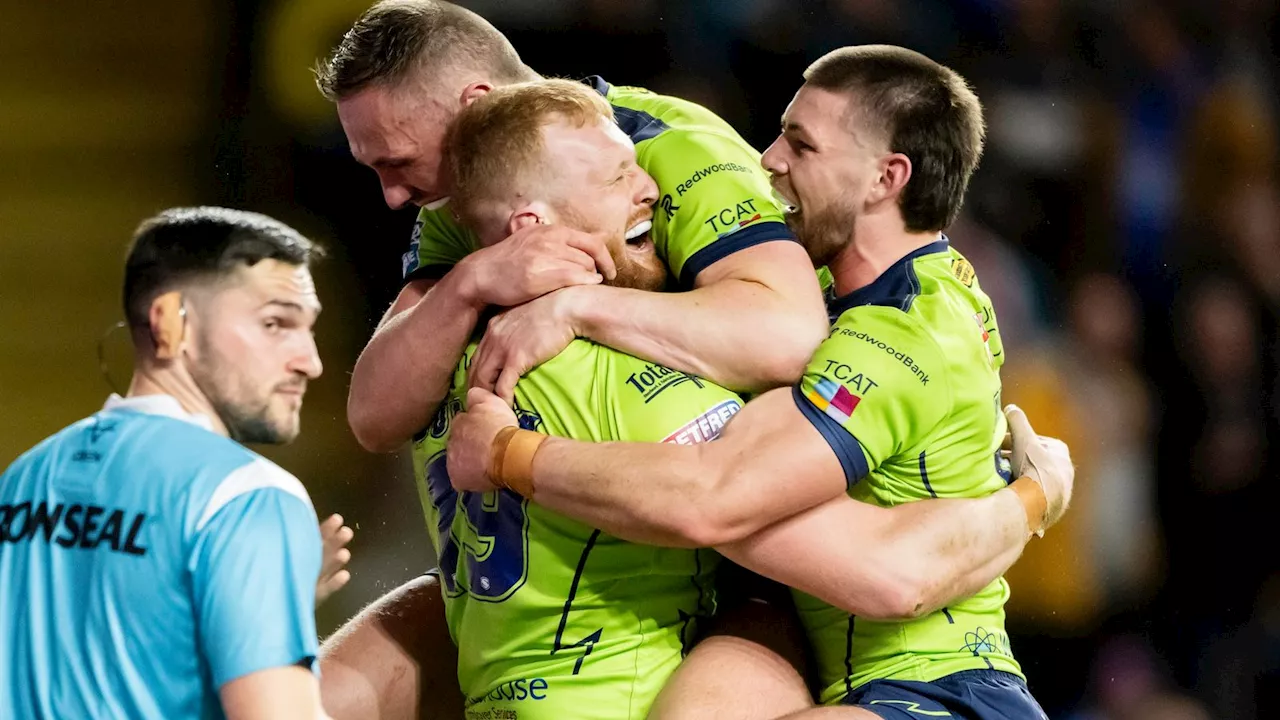 Super League: Warrington Wolves go top after beating Leeds Rhinos as Castleford Tigers get off the mark