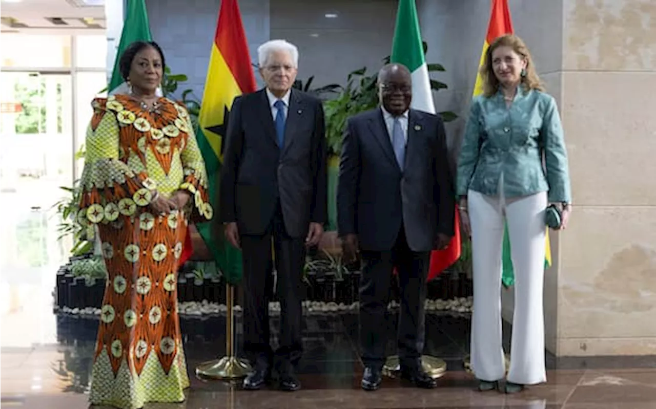 Mattarella in Ghana: 'Per piano Mattei serve collaborazione paritaria'