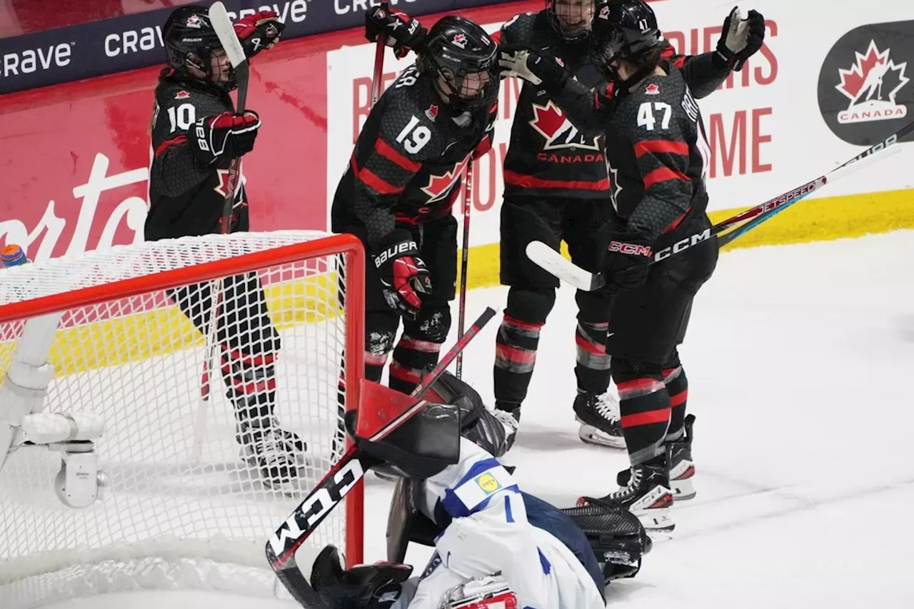 Canada Defeats Finland 4-1 in Women's World Hockey Championship Opener