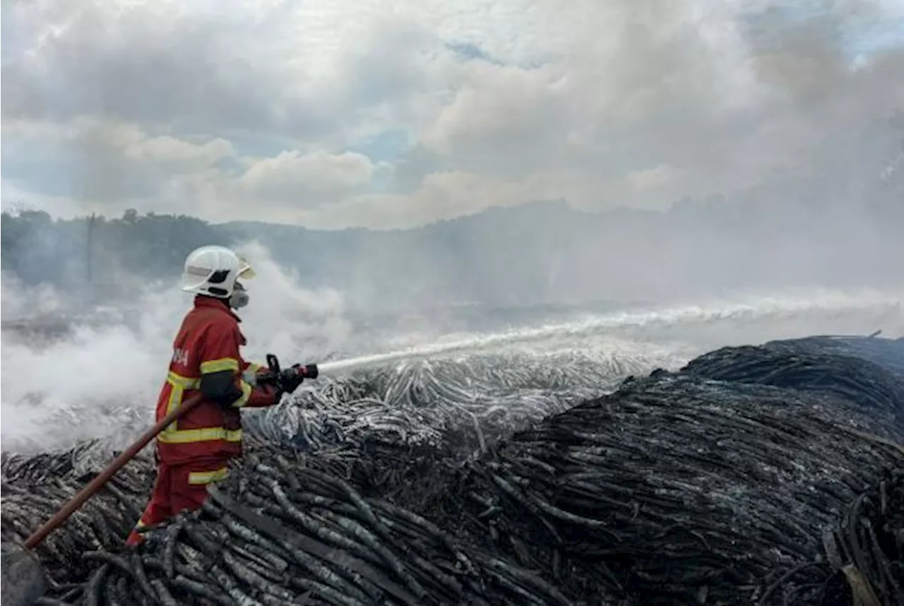 Fire Destroys RM40mil Worth of Electrical Cables at Sabah Electricity Store