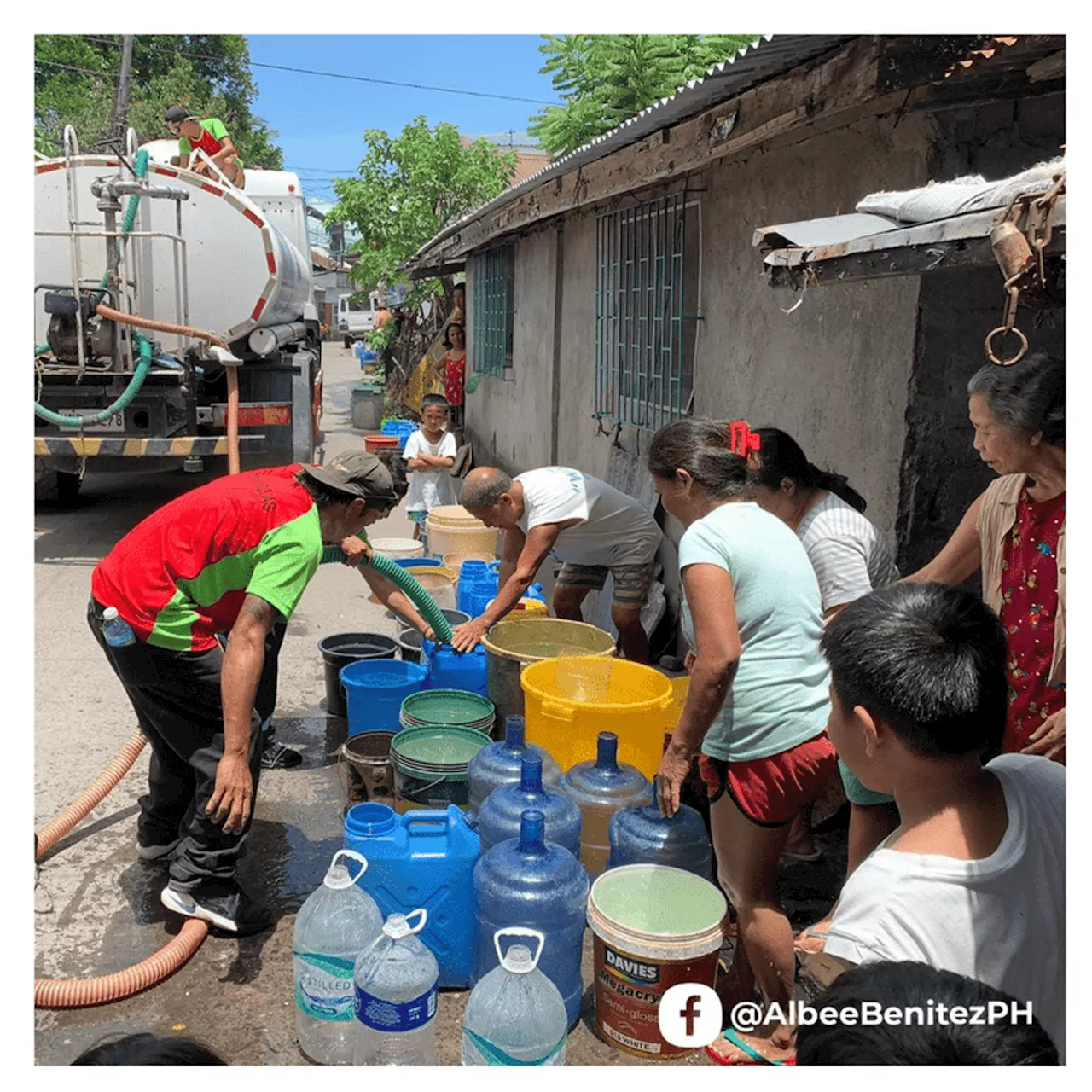 Bacolod City delivers water to El Niño-hit households