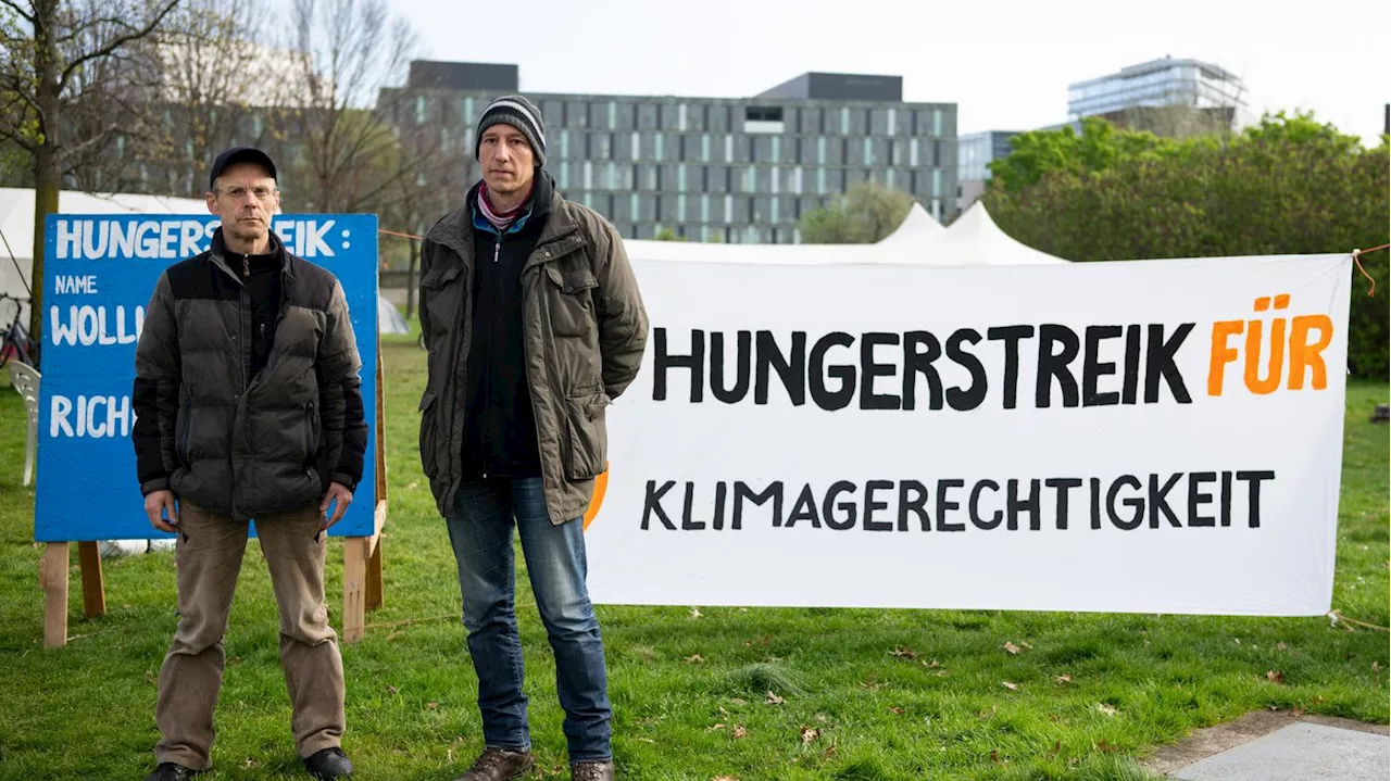 Klimaprotest im Berliner Regierungsviertel: Aktivisten wollen ihren Hungerstreik weiter eskalieren