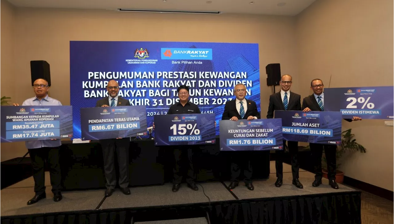 Bank Rakyat announces dividend payment for 2023