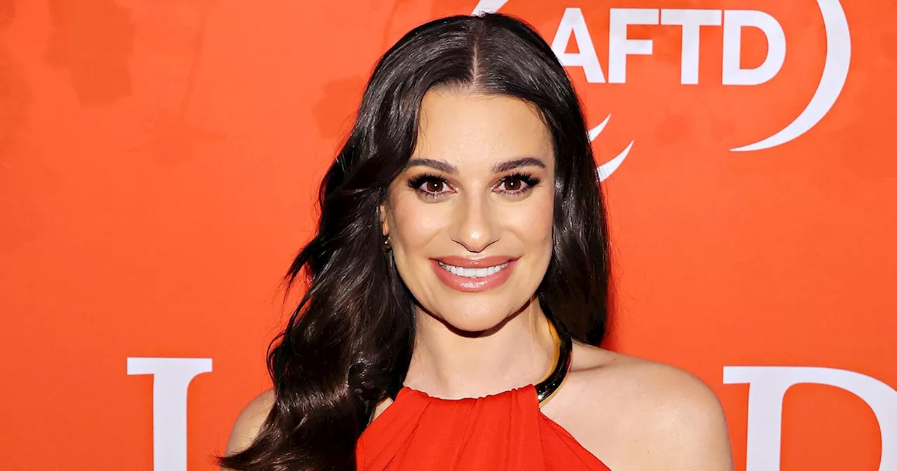 Pregnant Lea Michele Shows Off Her Baby Bump at Red Carpet Event