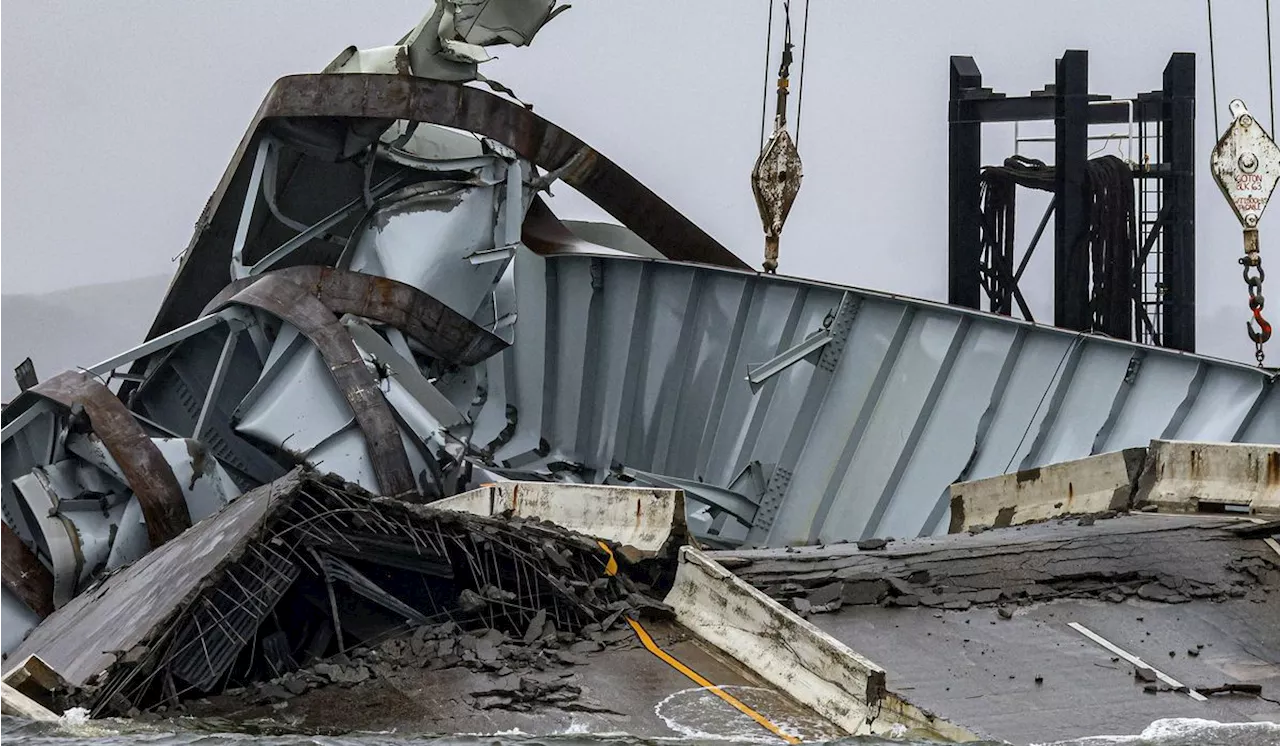 President Biden tours Baltimore Key Bridge wreckage, vows swift rebuild