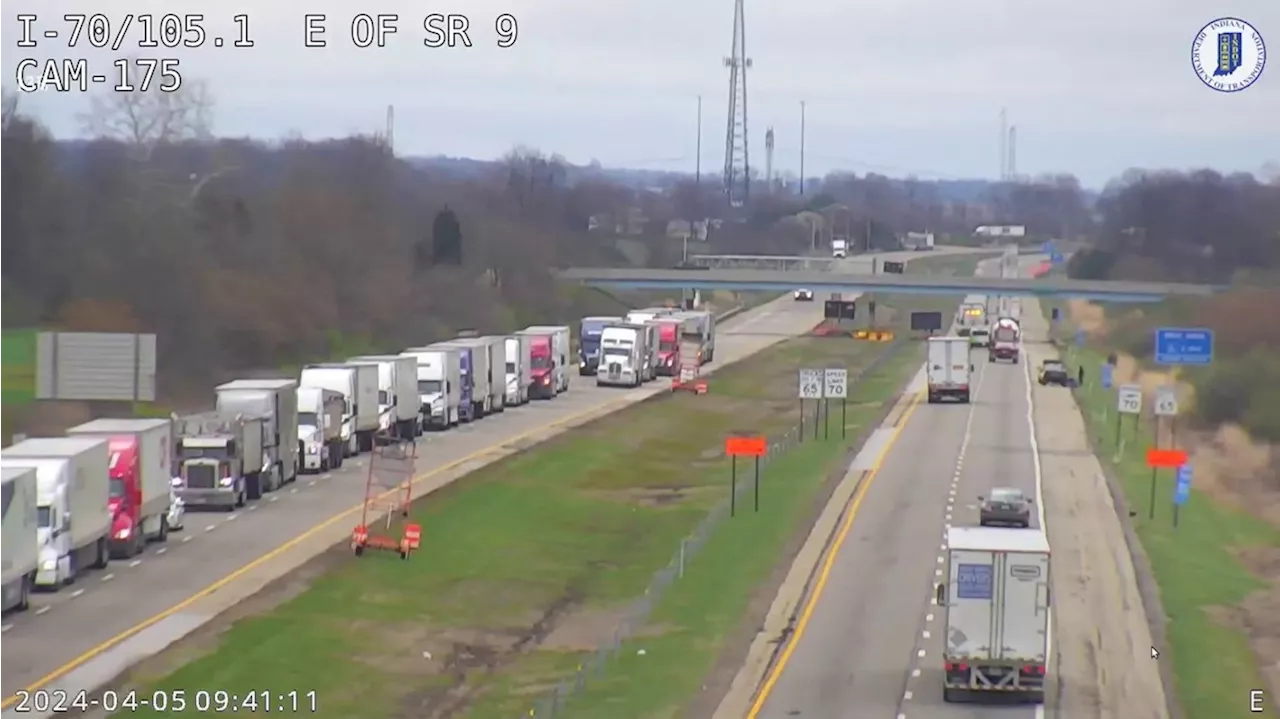 Semi driver killed in I-70 crash in Hancock County; westbound lanes closed near Greenfield