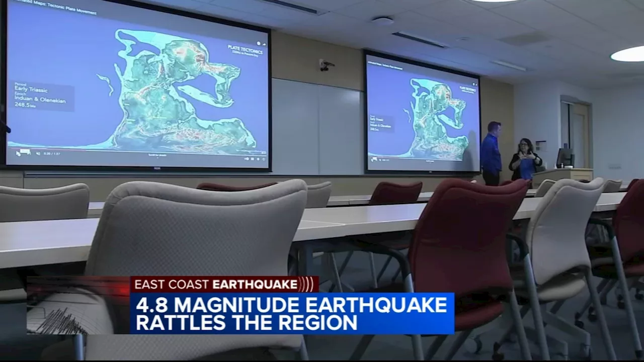 New Jersey earthquake measured on Penn State Brandywine's seismometer