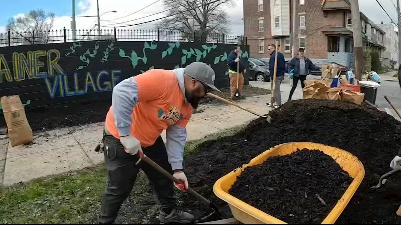 Philadelphia Workers and Volunteers Beautify City in Annual Spring Cleanup