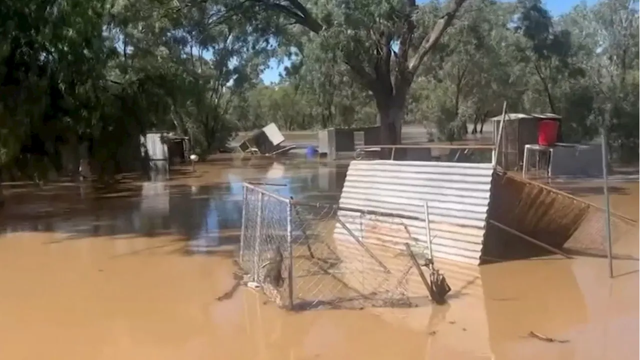 Outback Queensland inundated with water