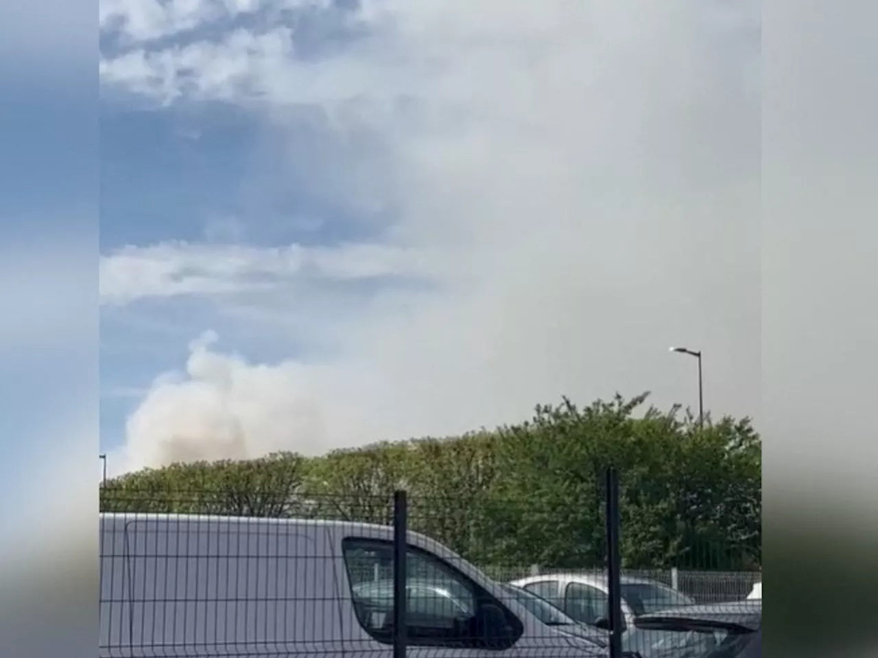 Importante incendie à Dagneux (Ain) près de Lyon