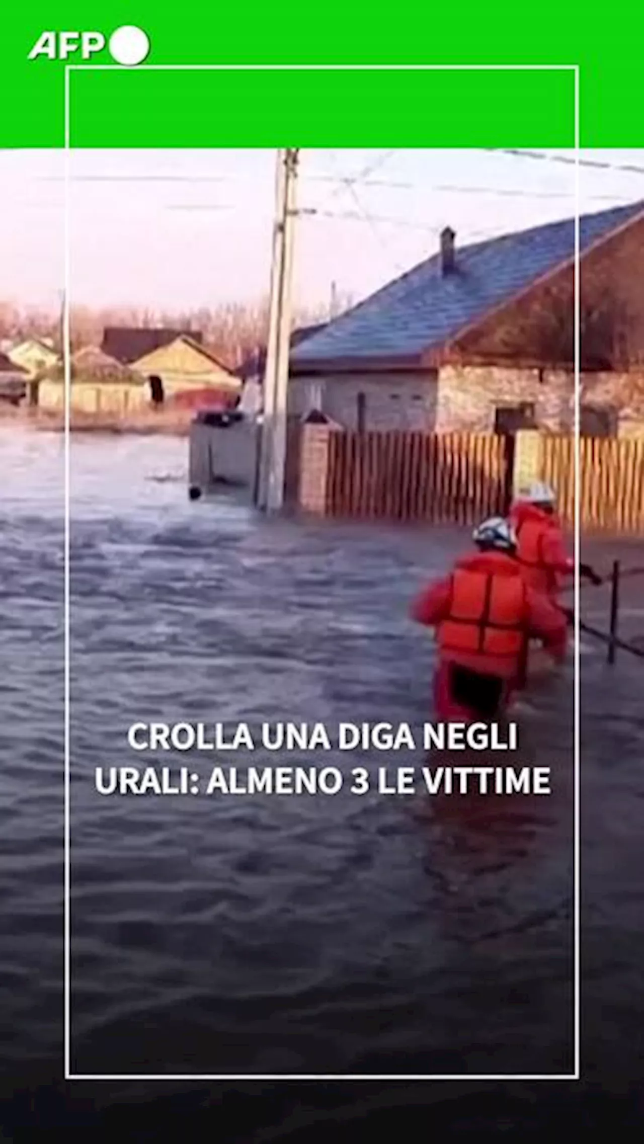 Crolla una diga negli Urali: almeno 3 vittime