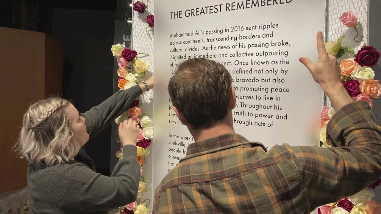 Exhibit chronicles public mourning over Muhammad Ali in his Kentucky hometown