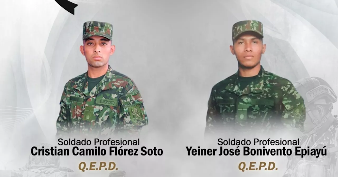 Dos soldados murieron en combates con disidencias de las Farc en el Huila