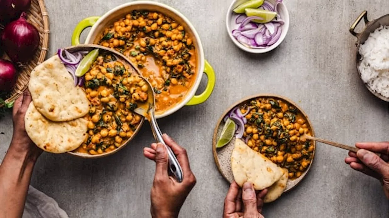 A one-pot chickpea curry that's creamy, comforting and comes together in a flash