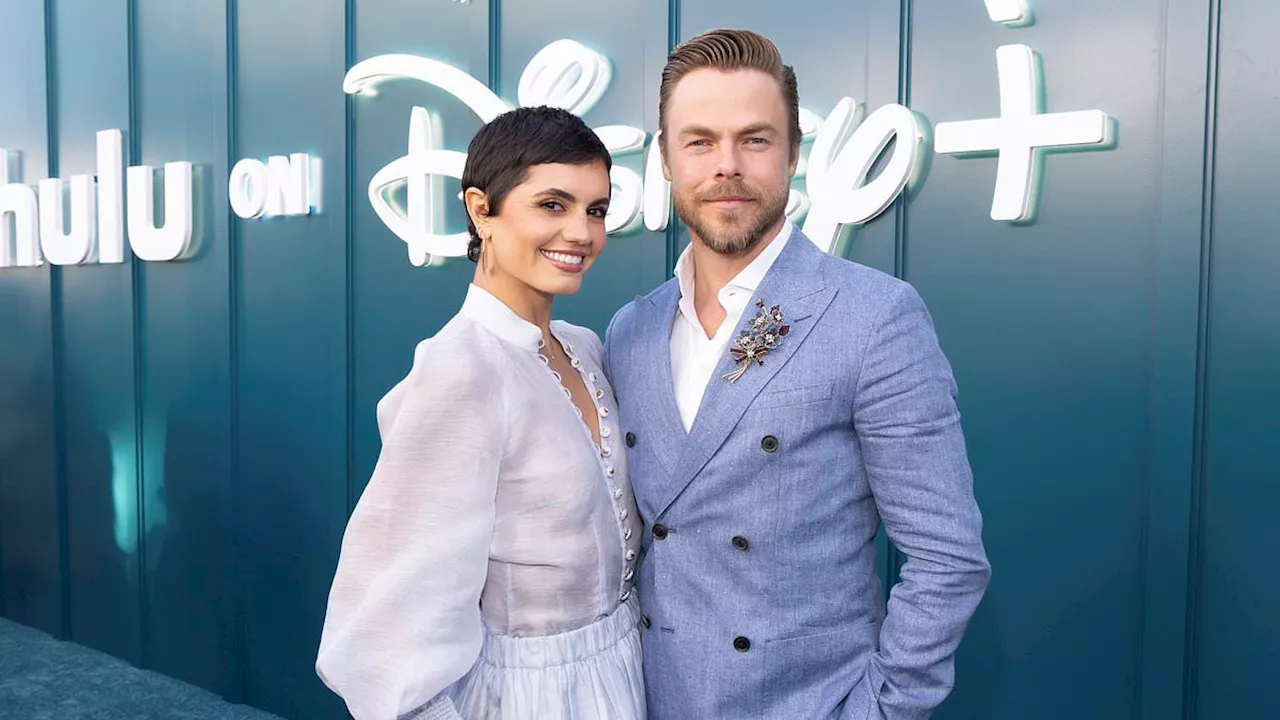 Derek Hough and Hayley Erbert Attend Hulu Launch After Erbert's Clearance to Dance