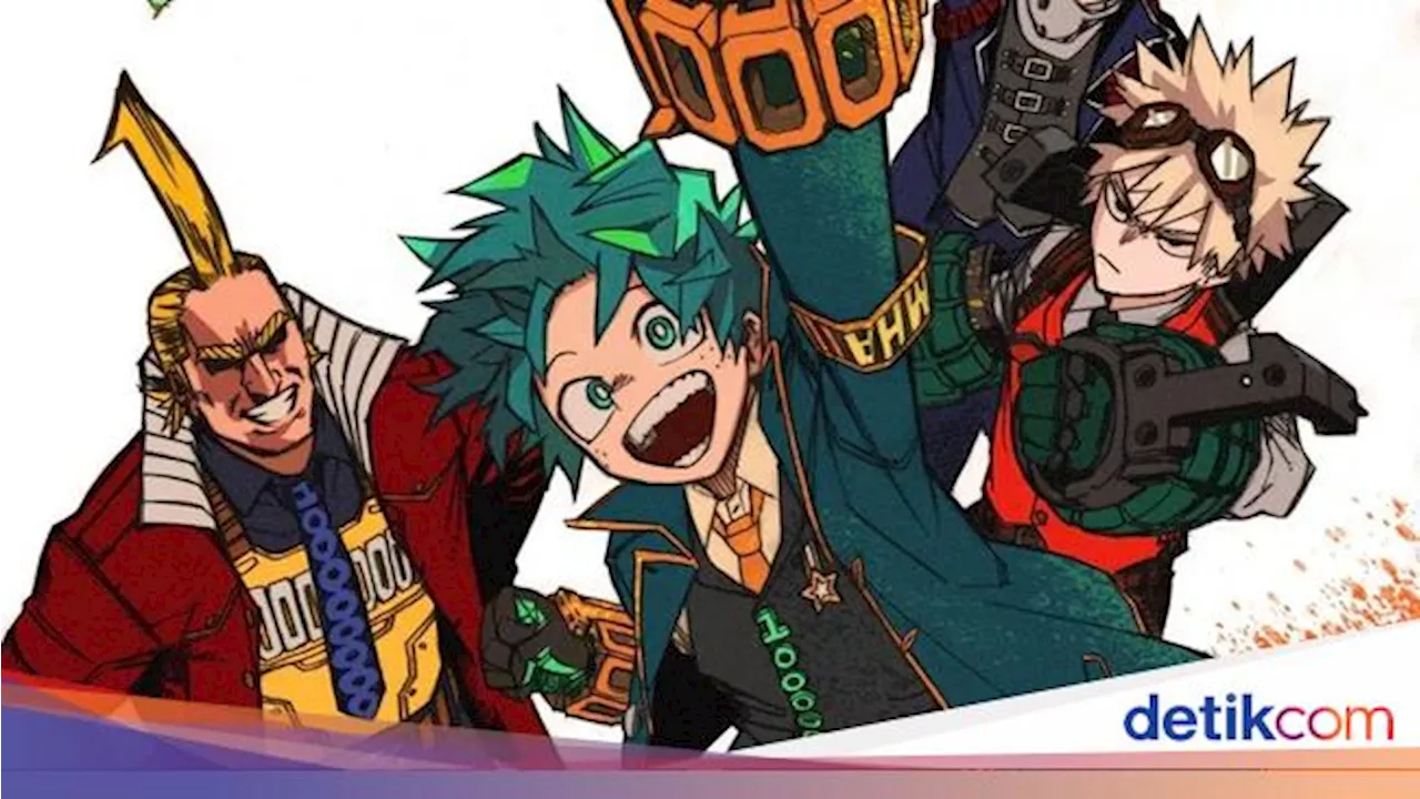 Deku-All Might Kumpul di Poster 100 Juta Eksemplar My Hero Academia