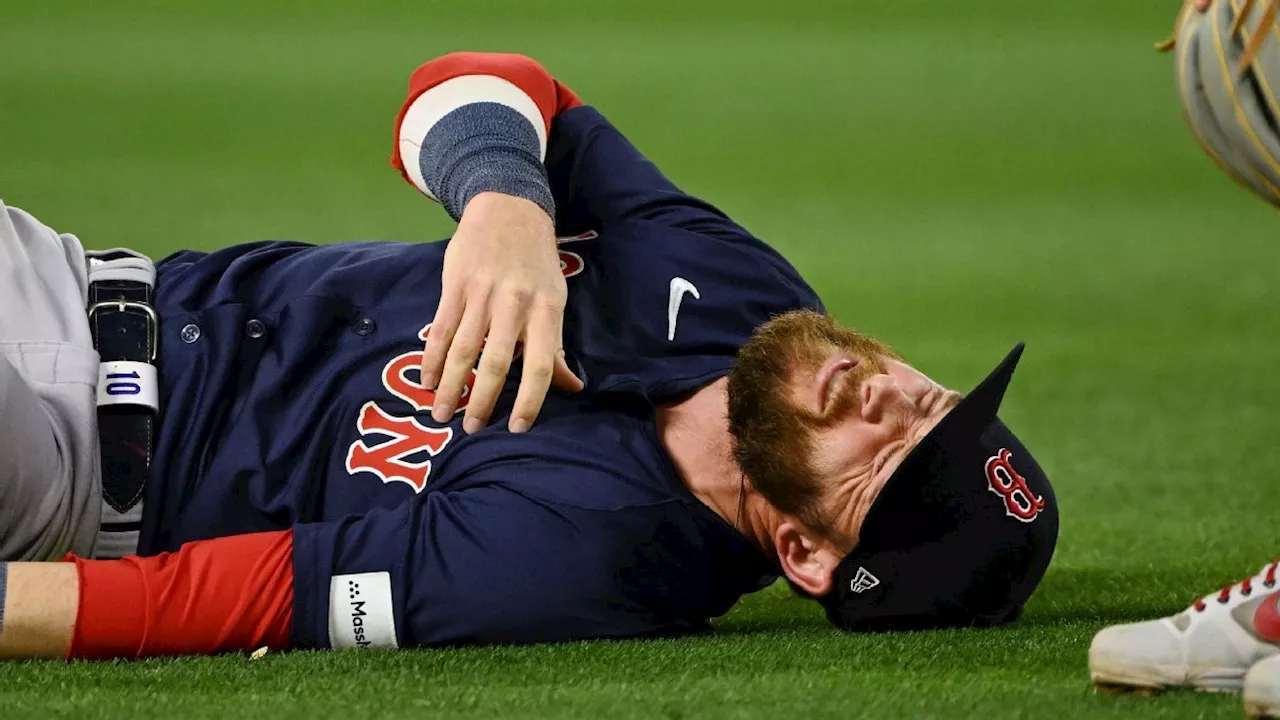 Red Sox SS Trevor Story injured on diving stop, awaits MRI