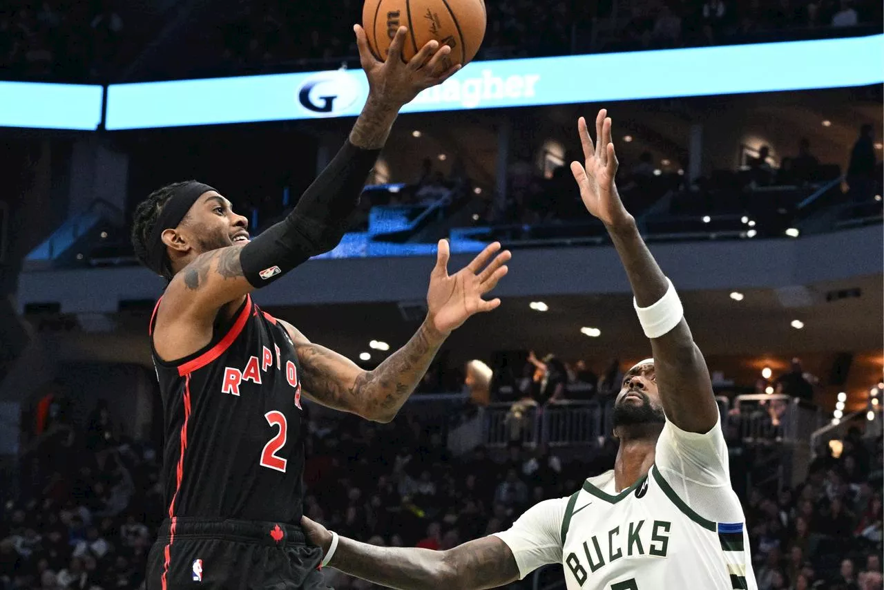 NBA: Raptors stun Bucks, halt 15-game skid