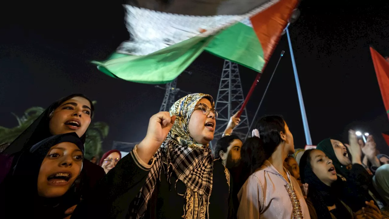 Thousands Protest in Morocco Against Gaza Massacres and Normalisation with Israel