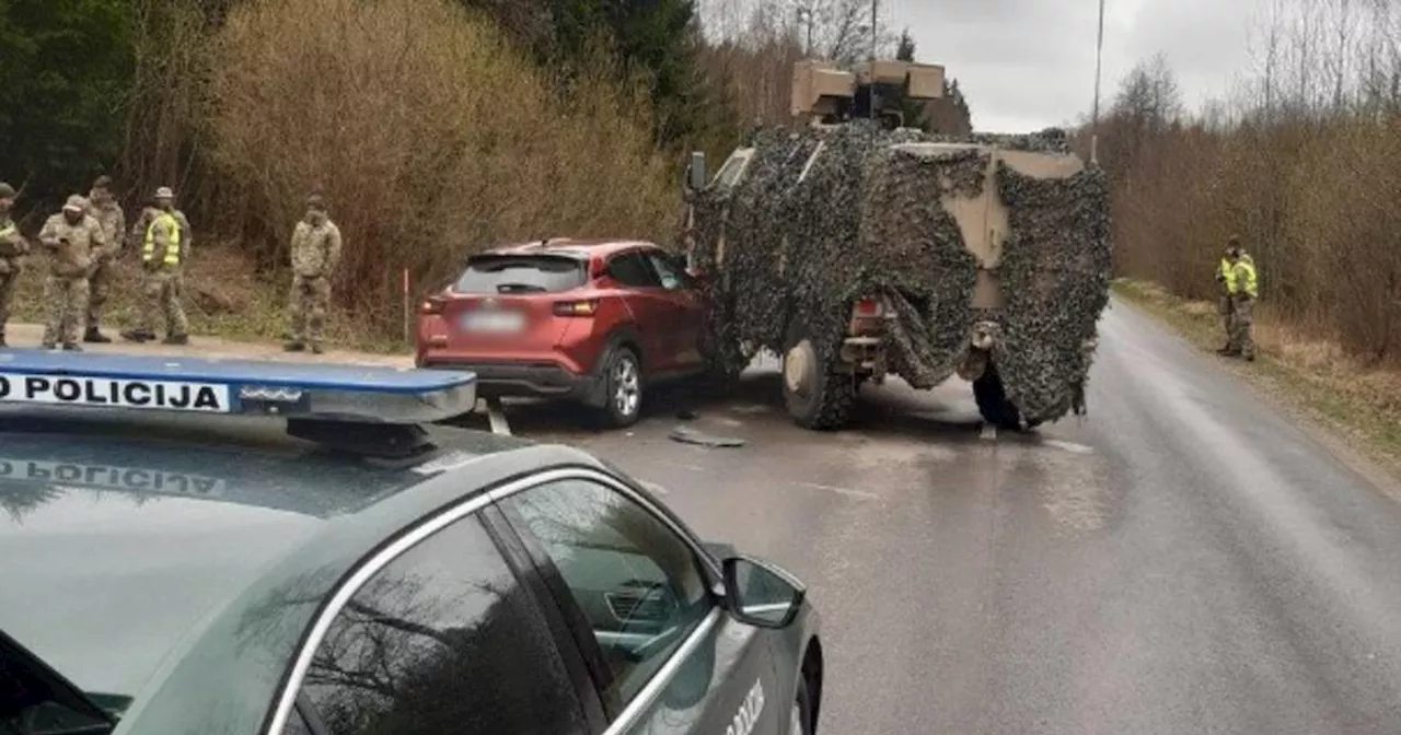 Pantservoertuig van Belgisch leger betrokken bij botsing in Litouwen