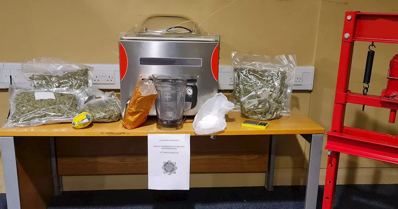 Man arrested after Gardaí seize cocaine and cannabis haul worth €135k in Dublin